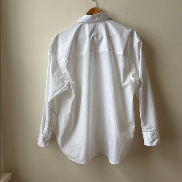 NWT Artiza Oversized Classic White Button-Up Shirt - Picture 11 of 12
